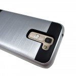 Wholesale LG K10 Premier LTE Iron Shield Hybrid Case (Silver)